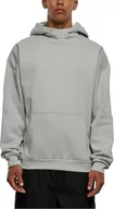 Bluzy męskie - Urban Classics Męska bluza z kapturem z wysokim dekoltem, Lightassphalt, 3XL - miniaturka - grafika 1