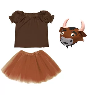 ZESTAW ŻUBR BRĄZOWY 134-140 3el - Stroje karnawałowe - miniaturka - grafika 1