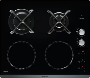 Płyta gazowo-elektryczna Brandt BPI6414BM - Płyty gazowo-elektryczne do zabudowy - miniaturka - grafika 1