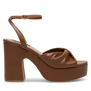 Sandały Nine West WFA2634-2 Brązowy - Sandały damskie - miniaturka - grafika 1