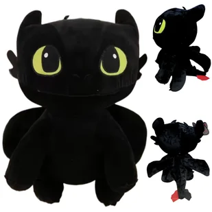 Smok Maskotka Szczerbatek Pluszak Miś Jak Wytresować Smoka Czarny 40 Cm - Maskotki i pluszaki Smok Maskotka Szczerbatek Pluszak Miś Jak Wytresować Smoka Czarny 40 Cm - Maskotki i pluszaki - miniaturka - grafika 1