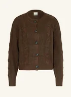 Swetry damskie - Ichi Kardigan Ihmylle braun - miniaturka - grafika 1