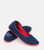 Buty dla dziewczynek - Granatowo czerwone balerinki dziecięce Geneseo-34 - miniaturka - grafika 1
