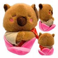 Maskotki i pluszaki - Maskotka Pluszak Kapibara Kostium Kwiat Lotosu Przytulanka Pluszowa 25 cm - miniaturka - grafika 1