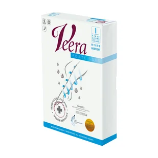 Veera Forte, rajstopy uciskowe długie, I klasa ucisku, zamknięte palce, rozmiar 2, karmel - Bielizna lecznicza - miniaturka - grafika 1