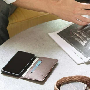 UNIQ etui book Journa iPhone 12 Pro Max 6,7" szary/dark grey - Etui i futerały do telefonów - miniaturka - grafika 7