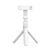 Selfie stick - Zestaw / Uchwyt Selfie Z Pilotem Na Bluetooth Triopod Biały Sstr-12 - miniaturka - grafika 1