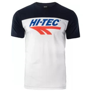 Koszulka męska Hi-Tec Retro Rozmiar: M / Kolor: biały/niebieski - Koszulki sportowe męskie - miniaturka - grafika 1