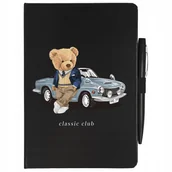 Notesy i bloczki - NOTATNIK CZARNY A5 W LINIE DŁUGOPIS STREET Wzory - miniaturka - grafika 1