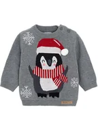 Bluzy i sweterki niemowlęce - COOL CLUB Sweter w kolorze szarym - miniaturka - grafika 1