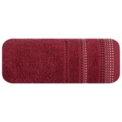Ręczniki - Eurofirany B.B. CHOCZYŃSCY SPÓŁKA JAWNA Ręcznik Pola, bordowy, 50x90 cm - miniaturka - grafika 1