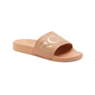 Klapki i japonki damskie - Damskie Klapki ROXY SLIPPY II ARJL100679-KBG – Beżowy - miniaturka - grafika 1