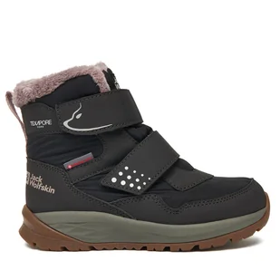 Śniegowce Jack Wolfskin A62146 Czarny - Buty dla chłopców - miniaturka - grafika 1