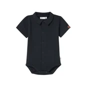 Body dla niemowląt - Body z kołnierzykiem granatowe 74 - miniaturka - grafika 1