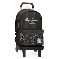 Torby na laptopy - Pepe Jeans Cintia Plecak na laptopa 15,6" z wózkiem Czarny 31x44x15 cm Poliester 20,46 l by Joumma Bags - miniaturka - grafika 1