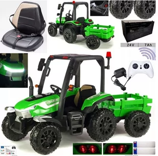 Traktor 24V Na Akumulator BLT-206 Zielony 400 WAT - Pojazdy elektryczne dla dzieci - miniaturka - grafika 1