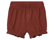 Spodenki dla niemowląt - Lupilu Spodenki niemowlęce z bawełną organiczną Brązowy 62/68 - miniaturka - grafika 1