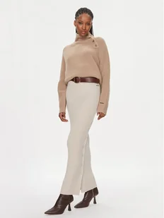 Calvin Klein Golf K20K206014 Beżowy Relaxed Fit - Swetry damskie - miniaturka - grafika 1