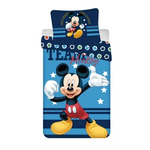 Bawełniana pościel dziecięca Mickey Team, 140 x 200 cm, 70 x 90 cm - Pościel dla dzieci - miniaturka - grafika 1