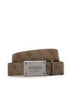 Paski - Guess Pasek Męski BM7778 P3435 Beżowy - miniaturka - grafika 1