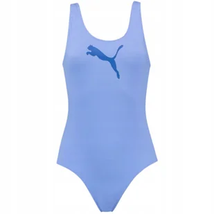 Kostium kąpielowy damski Puma Swim Women Swimsuit 1P foioletowy 907685 17 M - Stroje kąpielowe - miniaturka - grafika 1
