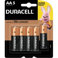Baterie i akcesoria - Duracell Bateria Basic LR6/AA LR6 4+1 LR6 4+1 - miniaturka - grafika 1