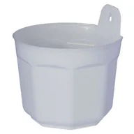 Donice - Osłonka OŚMIOKĄTNA Ø18 przyścienna biały - miniaturka - grafika 1