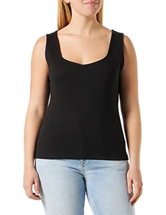 ICHI Damska koszulka IHORETA TO2 na ramiączkach/Cami Shirt, 194008/czarna, M, 194008/Black, M - Koszulki i topy damskie - miniaturka - grafika 1