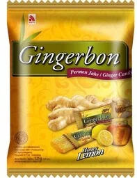 Cukierki imbirowe Ginger Honey Lemon z cytryną i miodem 125g - Gingerbon - Kuchnie świata - miniaturka - grafika 1