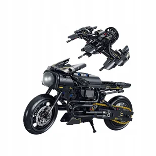 |FORANGE| Czarny Motor Old School Klocki konstrukcyjne 571el. - Klocki - miniaturka - grafika 1