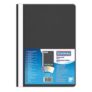 Donau Skoroszyt , PP, A4, standard, czarny 1702001PL-01 - Teczki i skoroszyty - miniaturka - grafika 1
