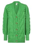 Swetry damskie - Y.A.S - Kardigan damski  YASRotary, zielony - miniaturka - grafika 1