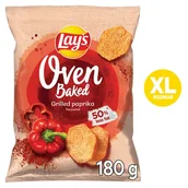 Chipsy - Lay's Oven Baked Pieczone formowane chipsy ziemniaczane o smaku grillowanej papryki 180 g - miniaturka - grafika 1