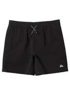 Kąpielówki dla chłopców - Quiksilver Czarne spodenki kąpielowe 8 - miniaturka - grafika 1
