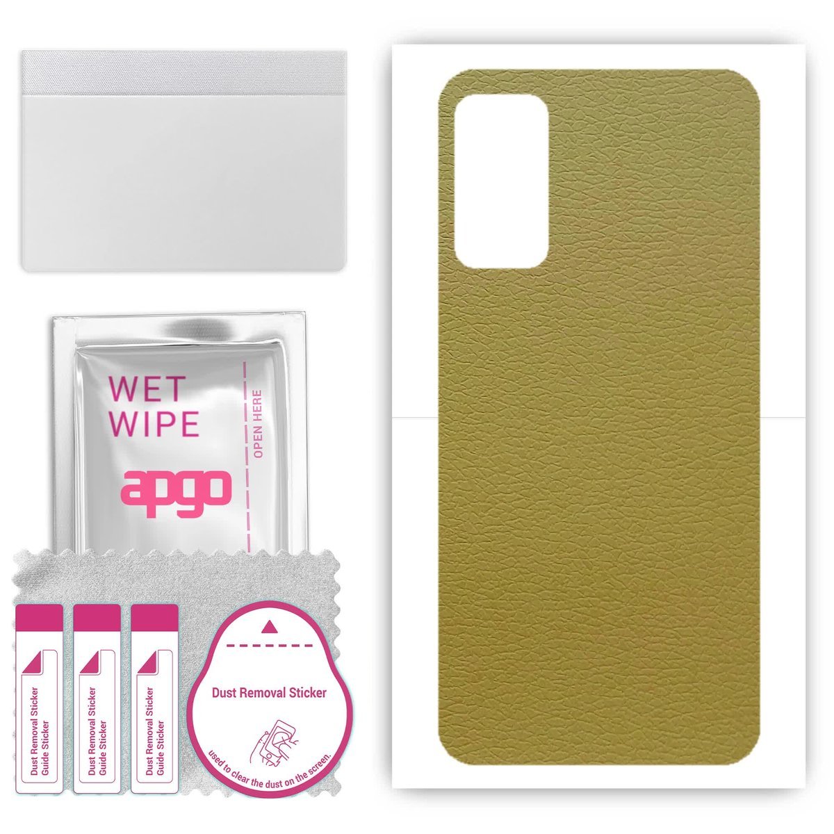 Folia naklejka skórka strukturalna na TYŁ do TCL 205 - Skóra Oliwkowa - apgo SKINS