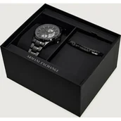 Bransolety męskie - Armani Exchange Zegarek + bransoleta Dante - miniaturka - grafika 1