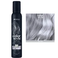 Farby do włosów i szampony koloryzujące - Indola Profession Color Style Mousse, pianka koloryzująca, srebrny, 200ml - miniaturka - grafika 1