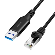 Kable USB - LogiLink USB 3.0 - RJ45 1.5m - miniaturka - grafika 1