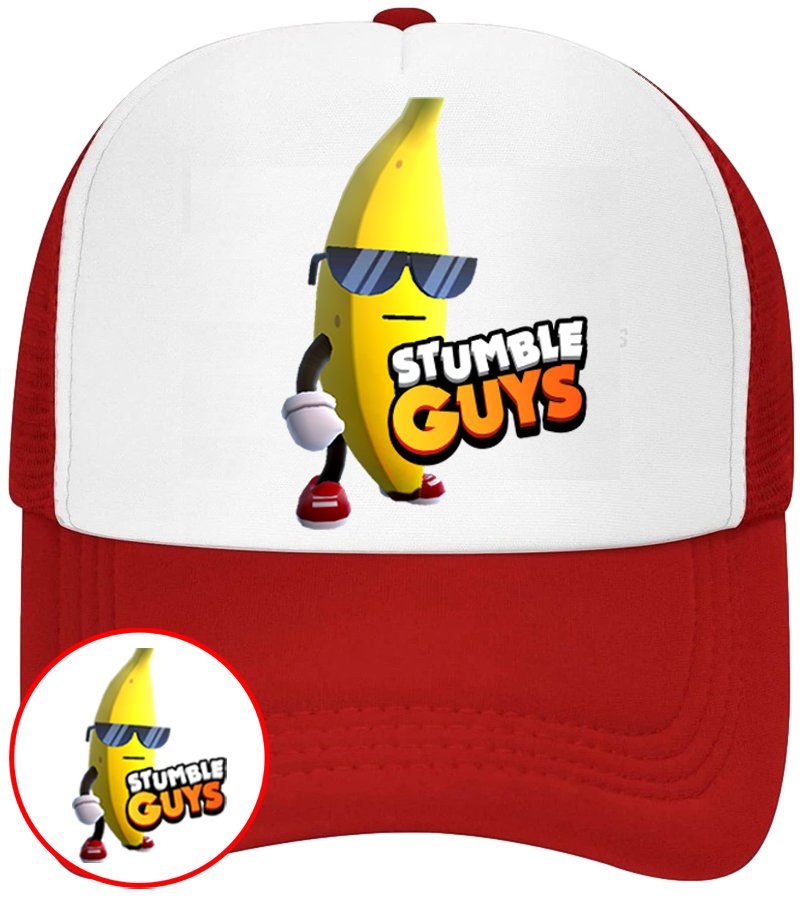 CZAPKA Z DASZKIEM STUMBLE GUYS DLA DZIECI SIATKA
