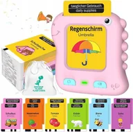 Gry planszowe - Czytnik kart obrazkowych dla dzieci Mówiący angielski niemiecki edukacja - miniaturka - grafika 1