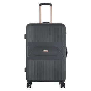 Duża walizka podróżna na kółkach exclusive 28" - czarna Semi Line - Walizki - miniaturka - grafika 1