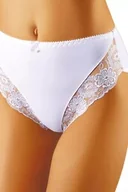 Majtki damskie - Wyższe figi damskie z haftem Zaza - miniaturka - grafika 1