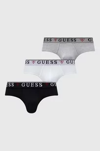 Guess slipy 3-pack męskie kolor biały - Majtki męskie - miniaturka - grafika 1
