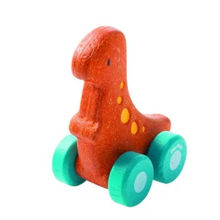 Plan Toys Dinozaur Rex pojazd drewniany PLTO-5692 - Zabawki interaktywne dla dzieci - miniaturka - grafika 2
