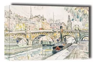 Obrazy i zdjęcia na płótnie - Tugboat at the Pont Neuf, Paris, Paul Signac - obraz na płótnie Wymiar do wyboru: 100x70 cm - miniaturka - grafika 1
