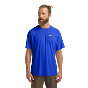 Męska koszulka z krótkim rękawem Jack Wolfskin PRELIGHT SWIFT T M vibrant blue - S - Koszulki męskie - miniaturka - grafika 1