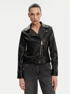 Rinascimento Kurtka z imitacji skóry CFC0119619003 Czarny Regular Fit - Kurtki damskie - miniaturka - grafika 1