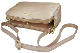 Damska torebka metalizowana - Różowa pudrowa - Torebki damskie - miniaturka - grafika 7