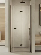 Ścianki i drzwi prysznicowe - Drzwi prysznicowe New Trendy New Soleo 100x195 wnękowe grafit lewe D-0544A - miniaturka - grafika 1