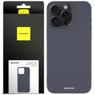 Etui i futerały do telefonów - Spacecase Etui Silicone Case iPhone 15 Pro Max black - miniaturka - grafika 1